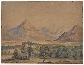 Josef Schweighardt : Blick ins Inntal - Wasserburg am Inn / Wasserburger Antiquariat Christine Schmid