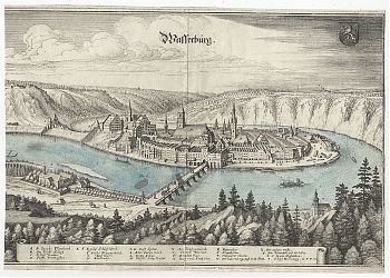 Wasserburg am Inn : Kupferstich, Merian, ca. 1650 - Antiquariat Christine Schmid - Wasserburg am Inn